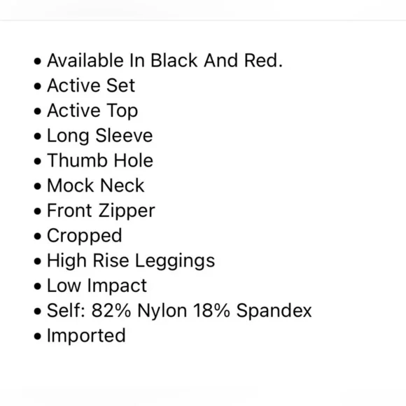 Fashion Nova 3X Amalie Active set Red - Picture 4 of 4